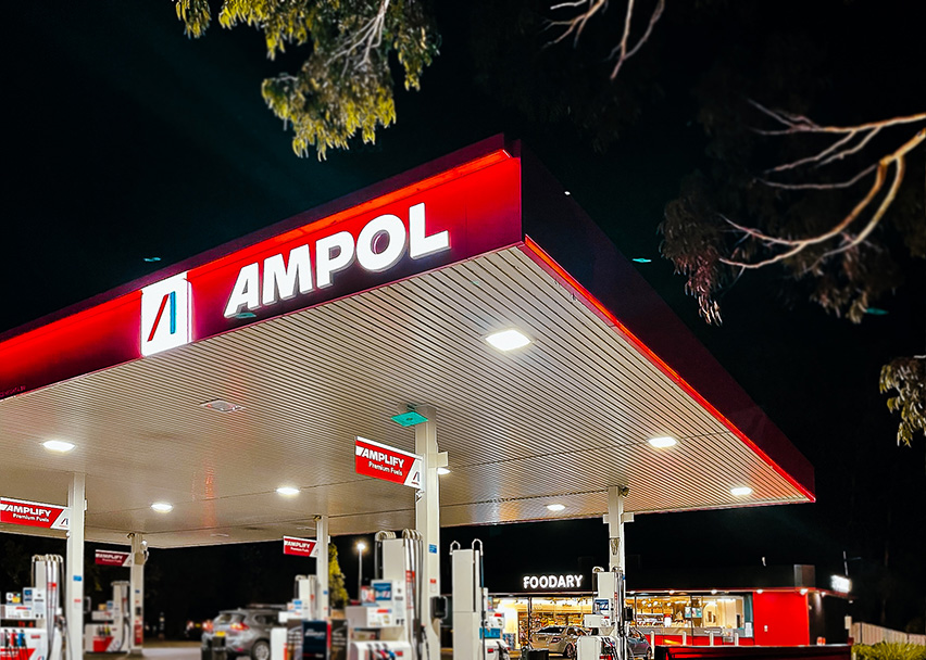 Ampol installation and project management of signage